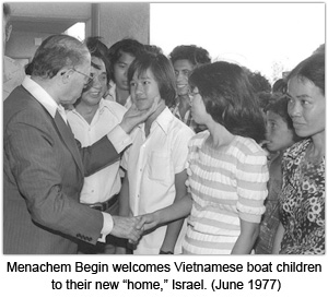Begin and Vietnameese Boat People