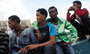African migrants in Tel Aviv. (Photo: REUTERS)