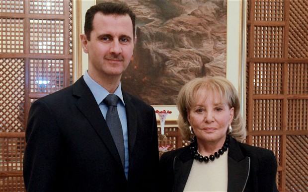 Bashar Assad and Barbara Walters