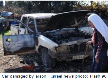 Car damaged by arson