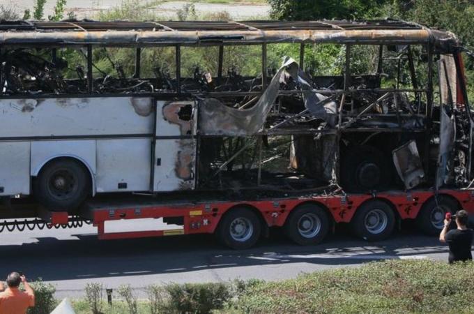 burned bus