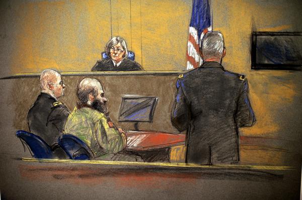 Courtroom sketch