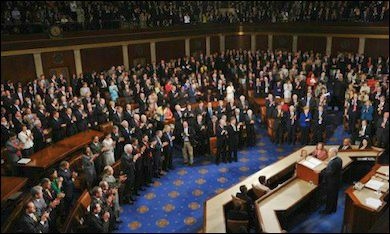 Netanyahu addressing Congress