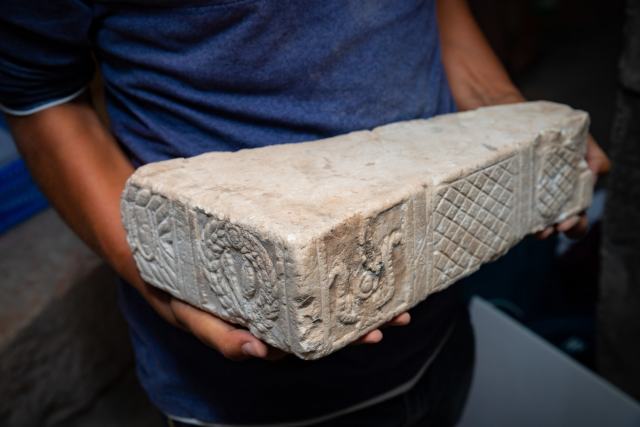 fragment of an ornamented table. 