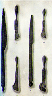Ancient pre-Islamic
 scalpels, 79AD, Pompeii, Italy