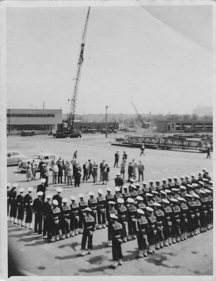 Authorities greeting the Israeli soldiers before departing to Israel (Aug, 1953)