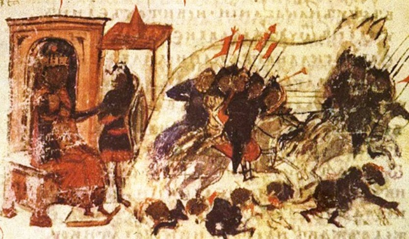 Seige of Constantinople, from the Constantine Manasses Chronicle