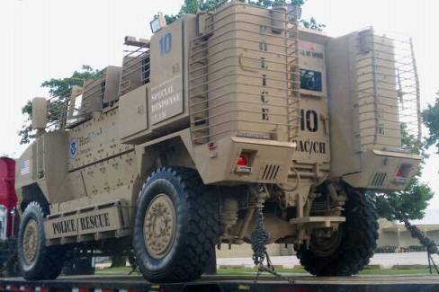 Mine Resistant Armor Protected Vehicles (MRAP).