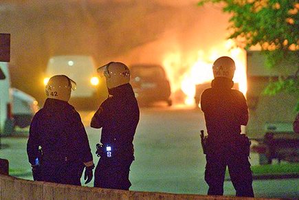 [Riots and arson in Husby]