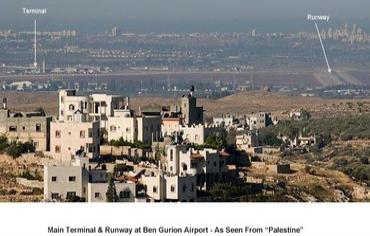 airport as seen from palestine