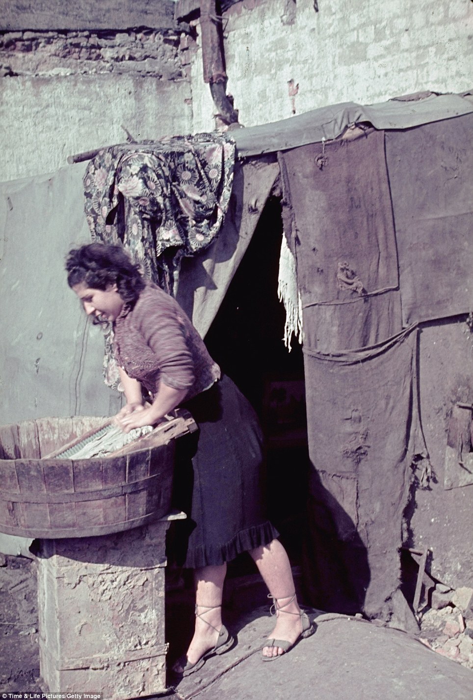 Woman and Washing Board